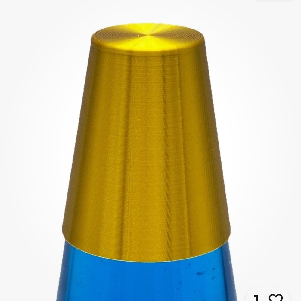 Lava Lamp 3D Printed CAP TOP ONLY! Fits 14.5” to 17” Lamps